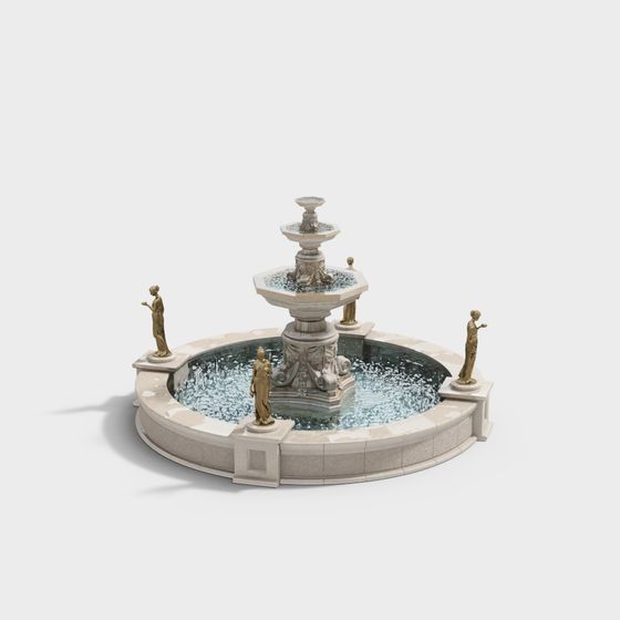 Classical Water Feature 3D model