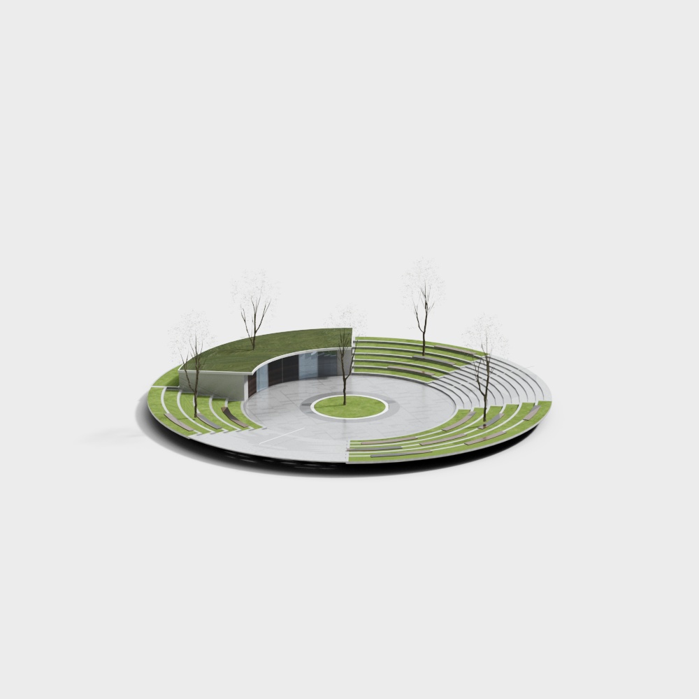 Modern Park Landscape