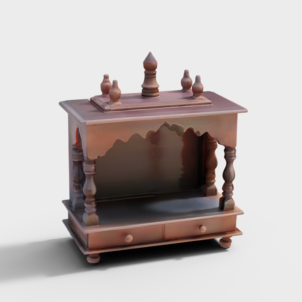 Rajasthani Arts Mandir Temple for Home Pooja, Arti