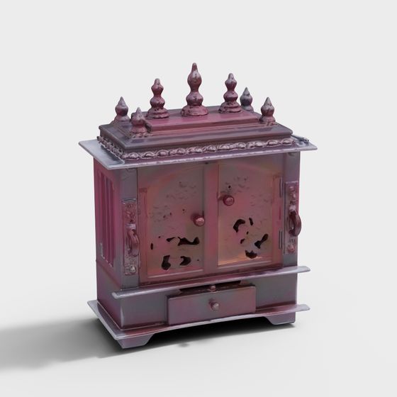 Vintage Fireplace 3D model