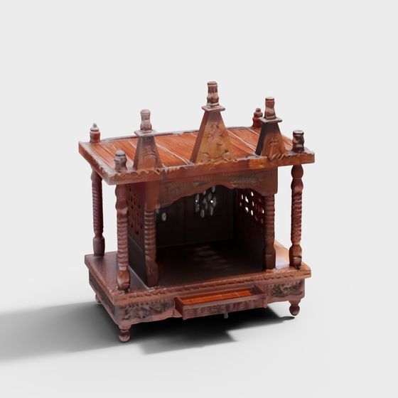 Mystical Eastern Architecture 3D Model