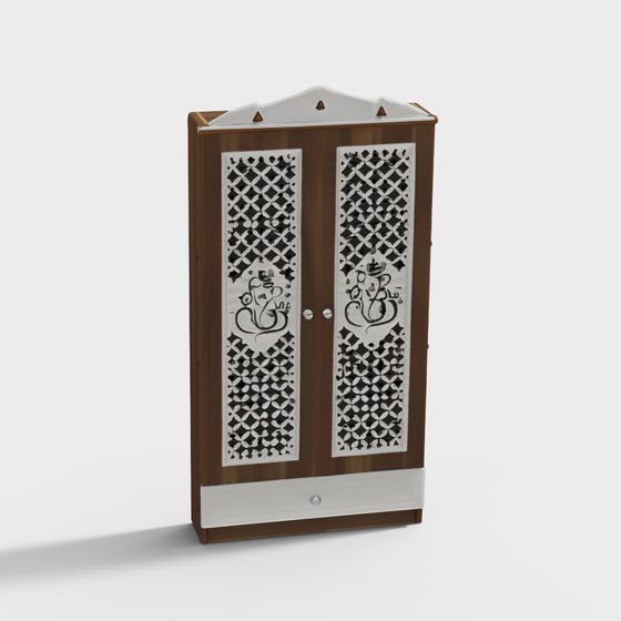 Ganesha Cabinet 3D model for Elegant Spaces