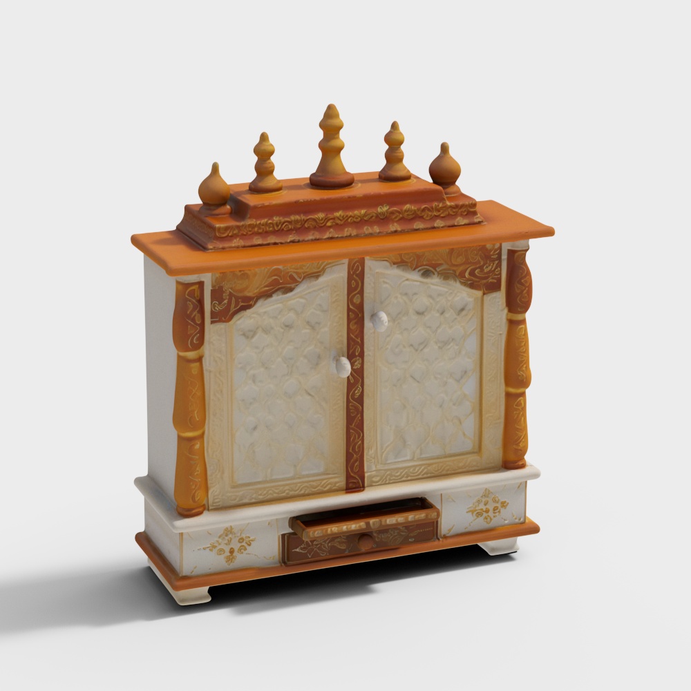 FurniGully Mandir Temple for Home Pooja, Arti