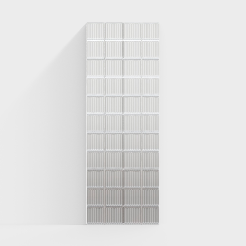 주황색 줄무늬 그라데이션 유리 파티션