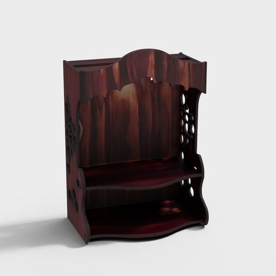 Vintage Bookshelf 3D model