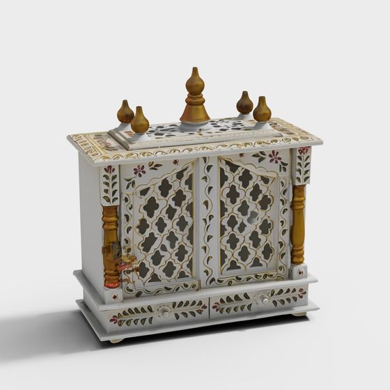 Charming Low-Poly Treasure Box 3D model for Creative Use