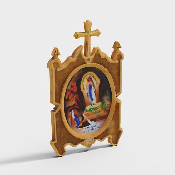 Religious Icon 3D Model for Creative Projects