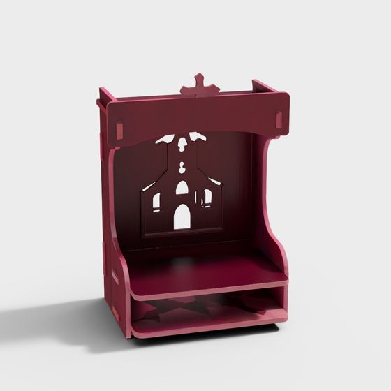 Medieval Tower Bookshelf 3D model