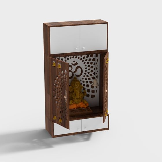 Traditional Indian Shrine 3D Model