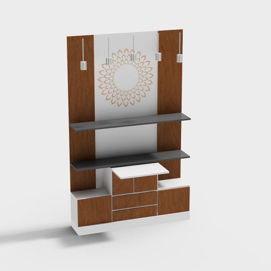 Urban Living Room Partition 3D model