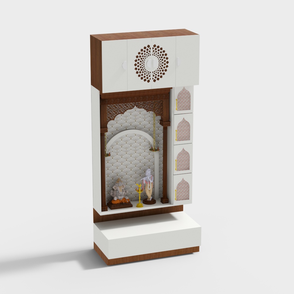 Minimalist Modern Pooja Unit