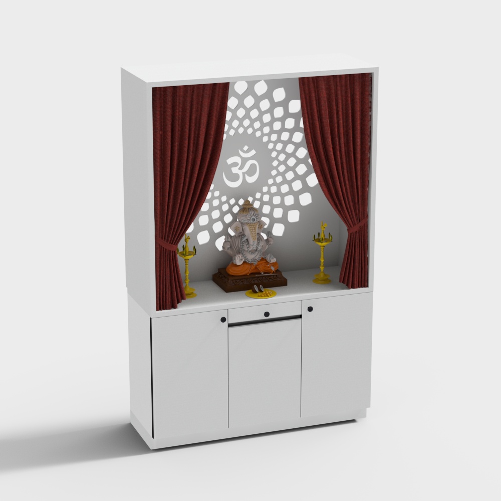 Minimalist Pooja Unit