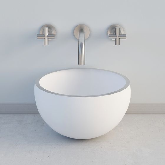 Modern Minimalist Basin 3D model