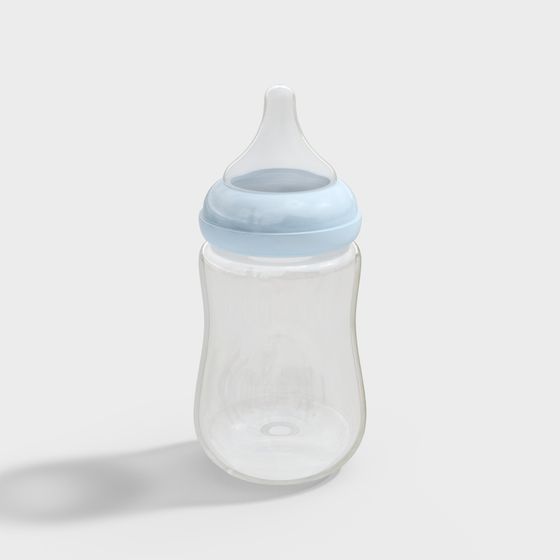 Elegant Low-Poly Baby Bottle 3D model