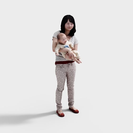 Mother's Love Guardian 3D model