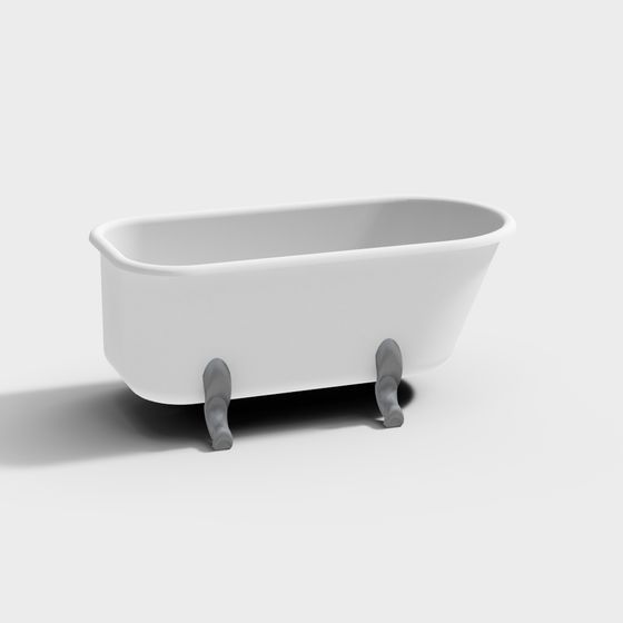 Vintage Bathtub 3D model with Unique Charm