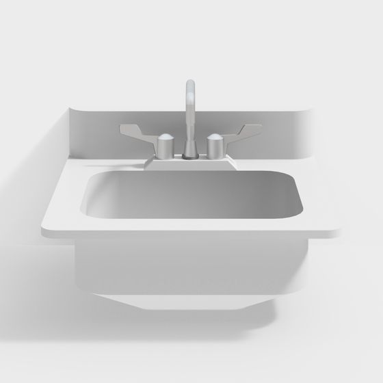 Modern Minimalist Sink 3D Model