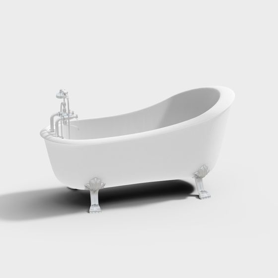 Classic Freestanding Bathtub 3D Model