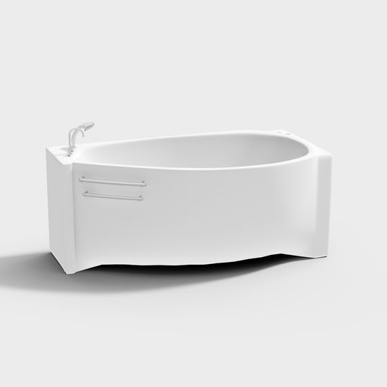 Sleek Modern Bathtub 3D model