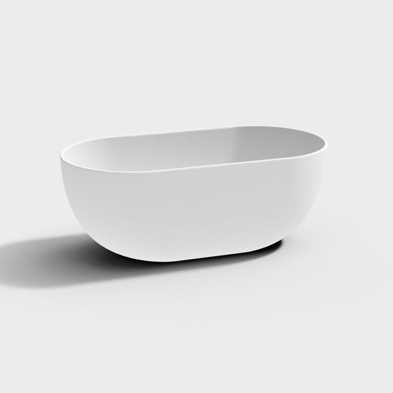Sophisticated Low-Poly 3D Bowl Model