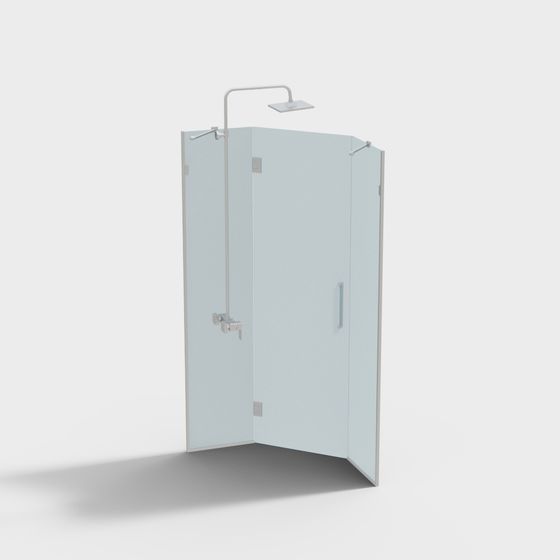 Stylish Shower 3D model for Modern Interiors