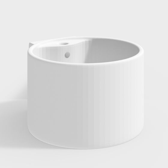 Minimalist Cylinder Sink 3D model