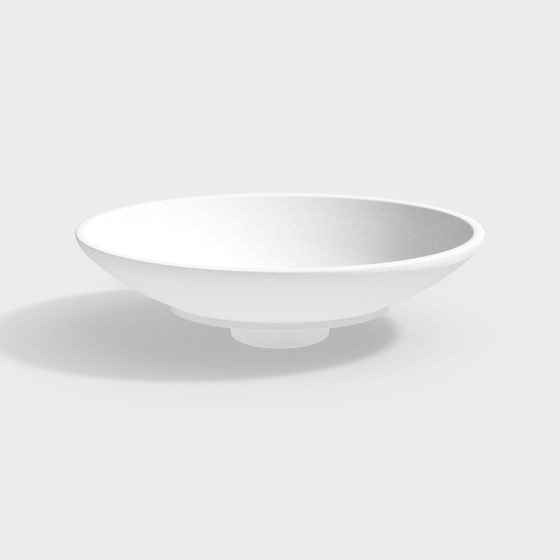Elegant Minimalist 3D Bowl Model