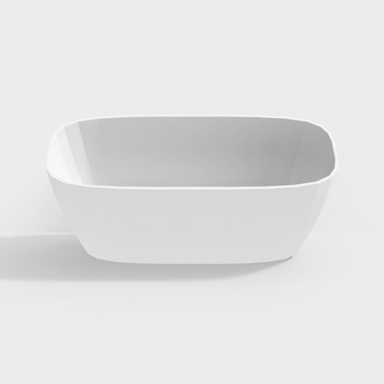Modern Square Sink 3D Model Design