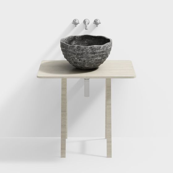 Rock Wash Basin 3D Model