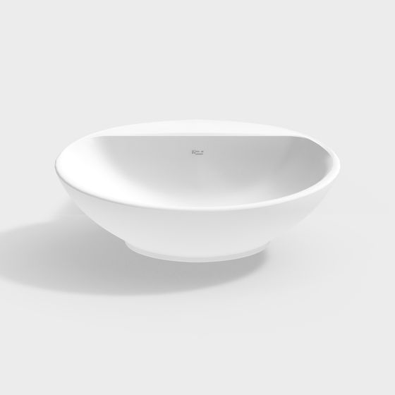 Elegant Low-Poly 3D Bowl Model