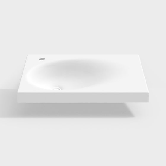 Elegant Floating Bathtub 3D model for Modern Spaces