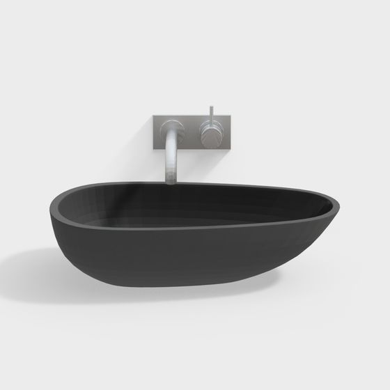 Urban Basin 3D model with Modern Aesthetic