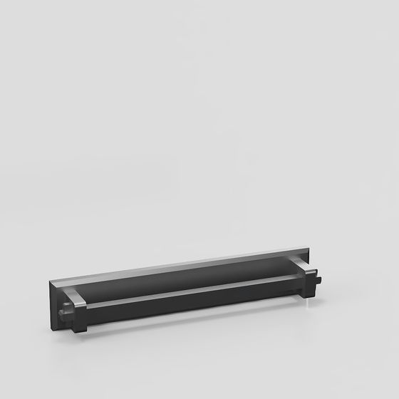 Sleek Minimalist Metal Handrail 3D model