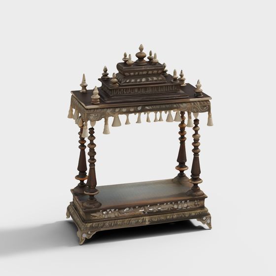 Victorian Ornate Stand 3D model for Creative Projects