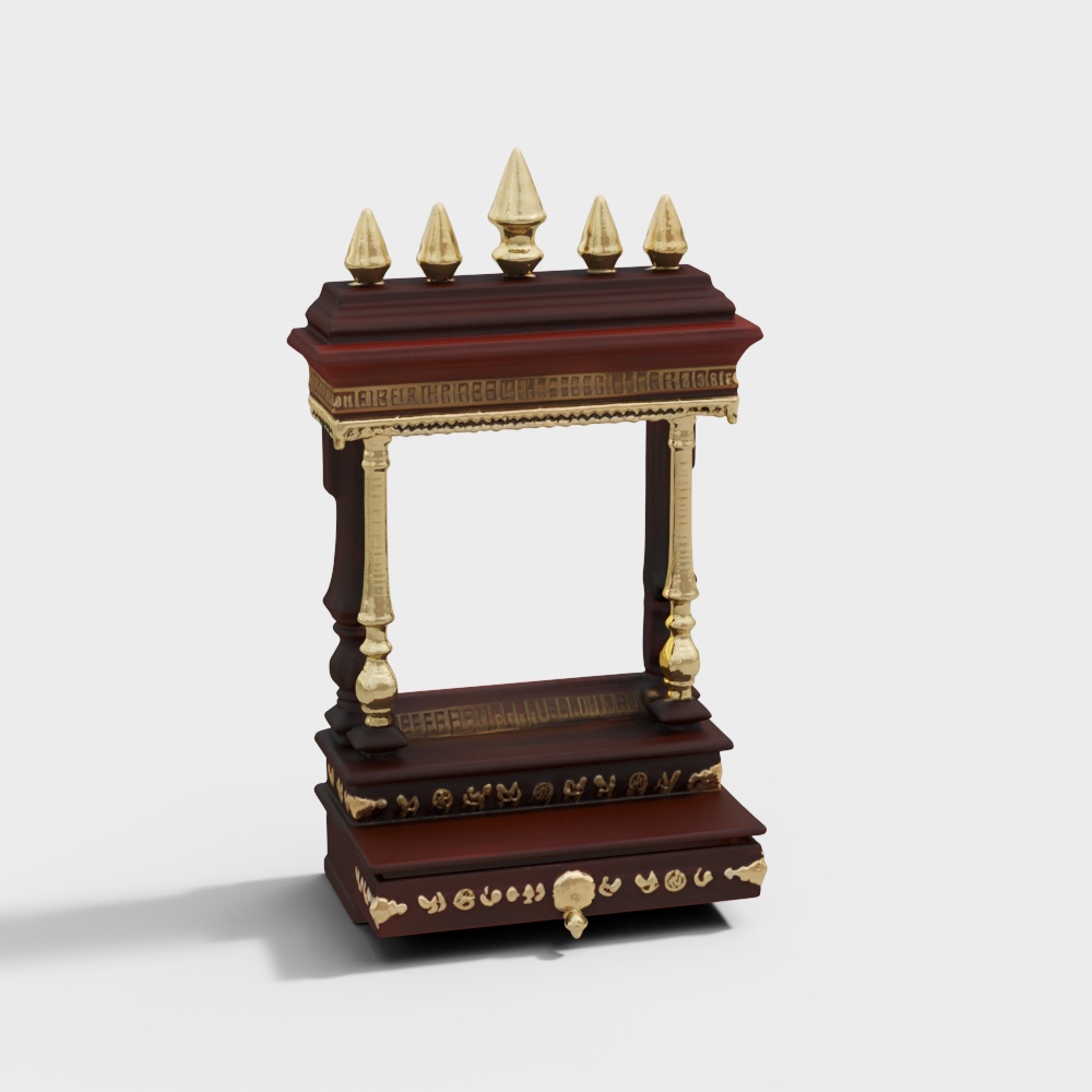 Royal Altar Low Poly 3D model