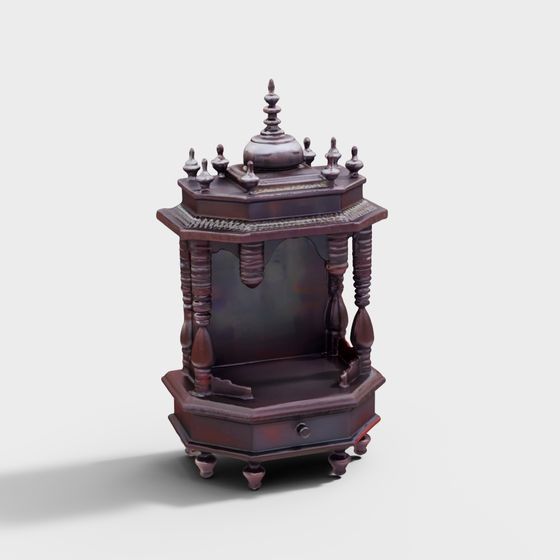 Victorian Corner Cabinet 3D model for Creative Projects