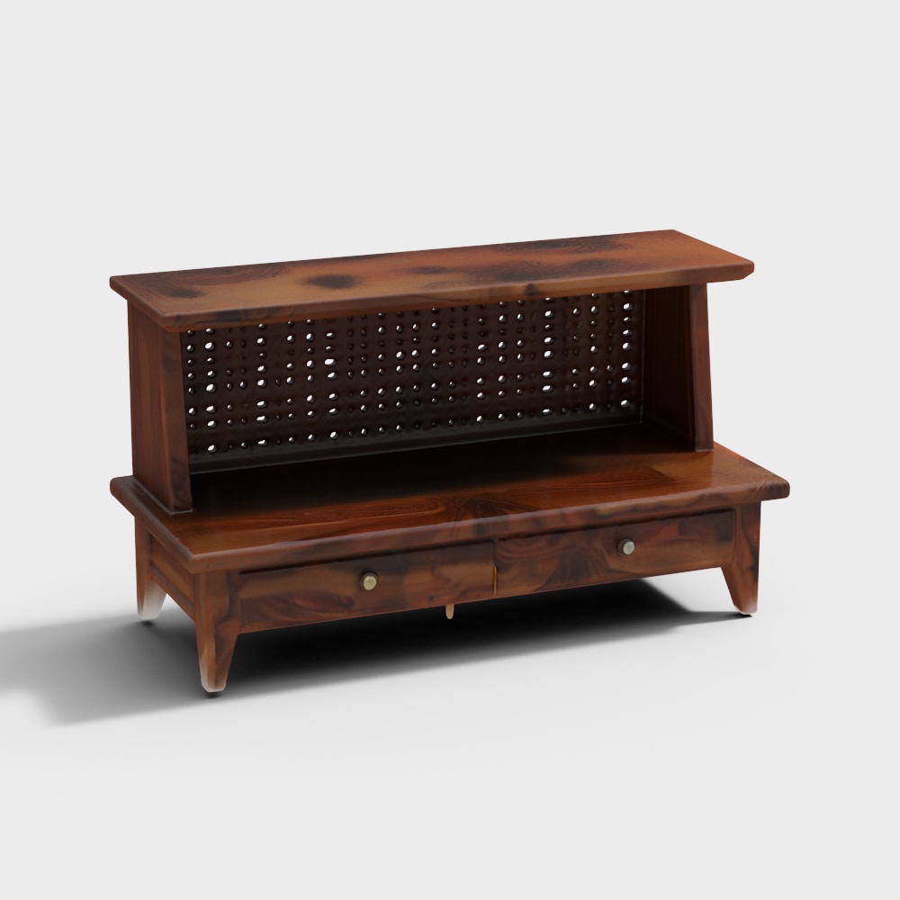 Devoto Solid Wood Free Standing Prayer Unit in Tea