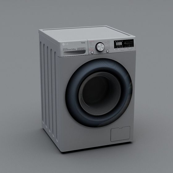 Modern Washing Machine 3D Model for Creative Projects