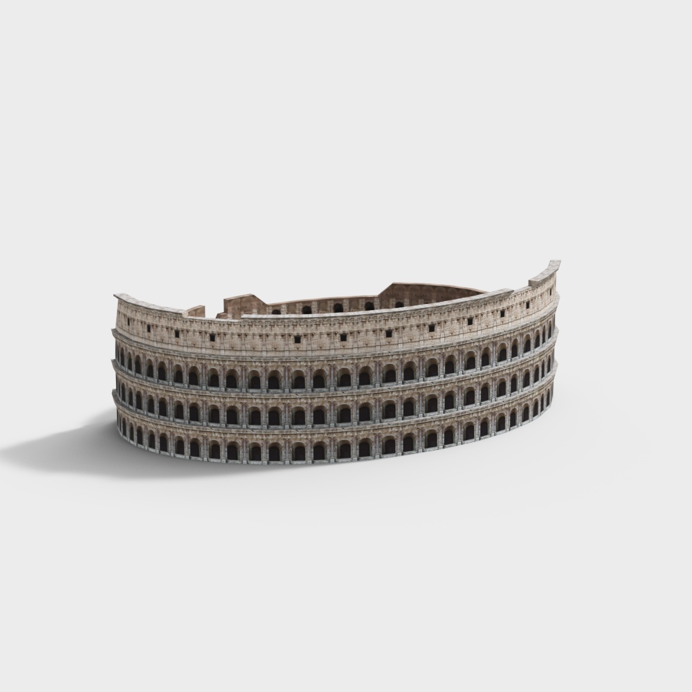 Detailed Colosseum 3D model for Architectural Visualization