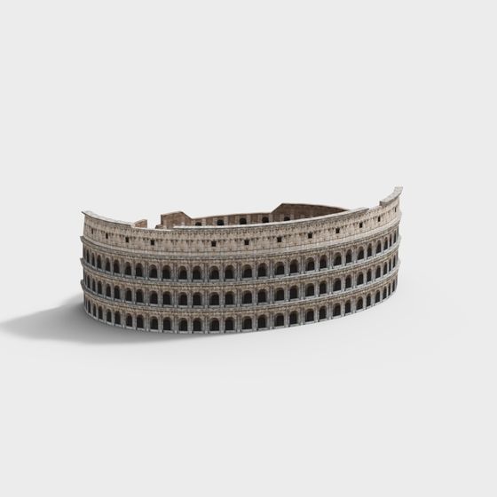 Detailed Colosseum 3D model for Architectural Visualization