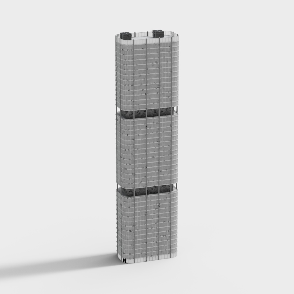 Urban Tower 3D Model - Futuristic High-Rise Design