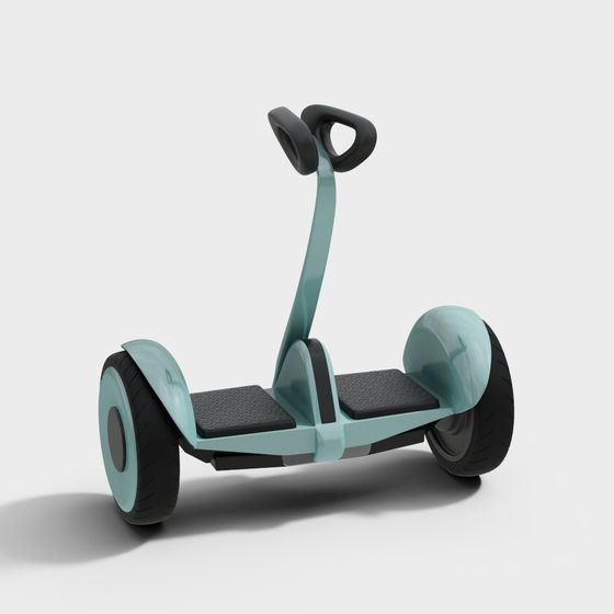 Futuristic Low-Poly Hoverboard 3D model