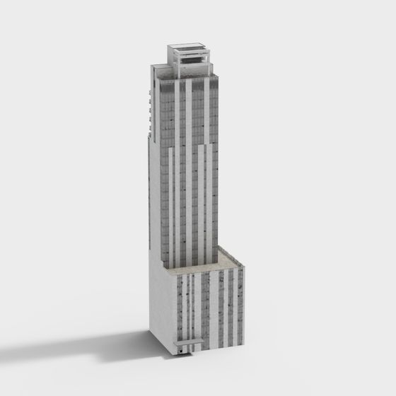 Urban Skyline Tower 3D Model