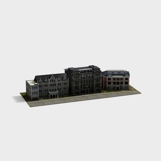 Historical Architecture Complex 3D model