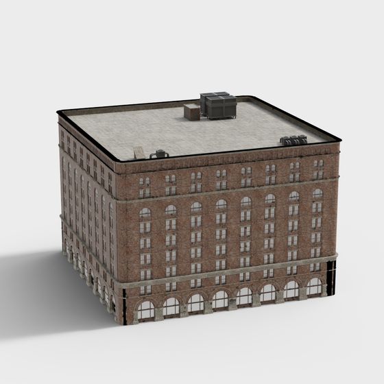 Vintage New York Street 3D model from Early 20th Century