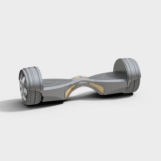 Futuristic Hoverboard 3D model