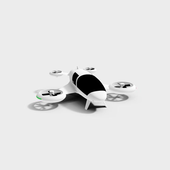 Quadcopter Drone 3D model for Designers and Developers