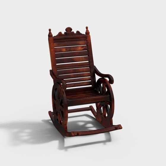 Vintage Rocking Chair 3D model