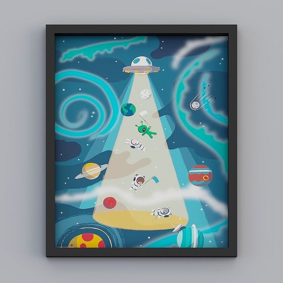 Alien Abduction 3D model