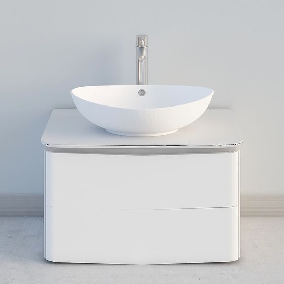 Modern Minimalist Bathroom Vanity 3D model